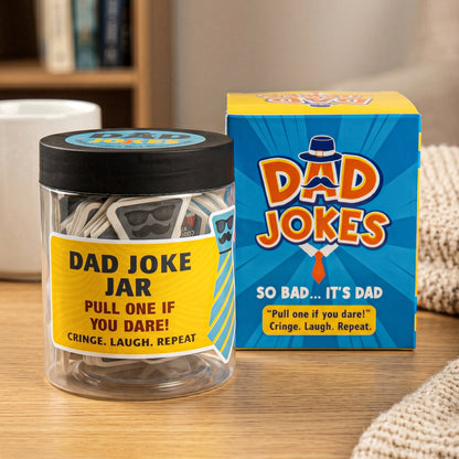 Father's Day Gifts, Funny Father's Day Gifts From Kids, Wife - Dad Jokes - Dad Joke Jar