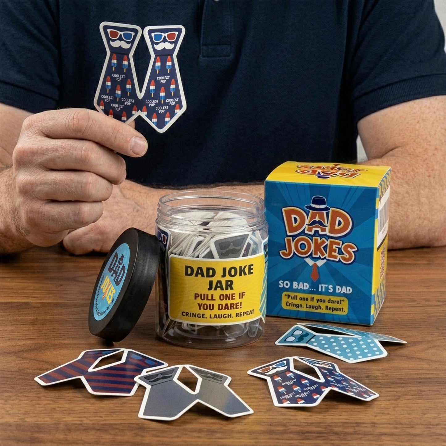 Father's Day Gifts, Funny Father's Day Gifts From Kids, Wife - Dad Jokes - Dad Joke Jar