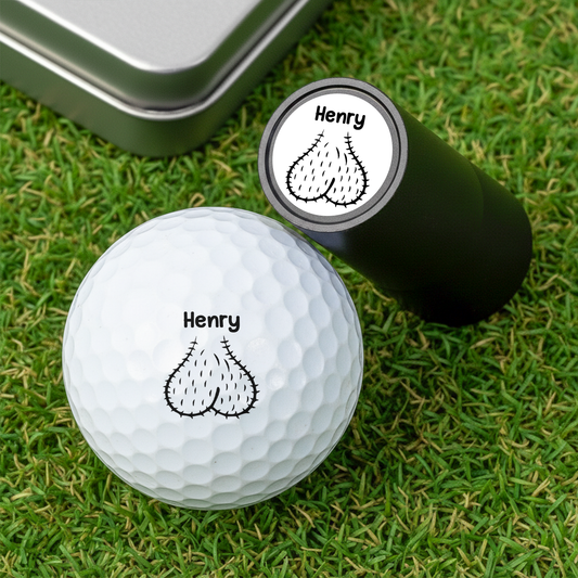 Funny Golf Gifts For Men, Guy Gift, Funny Gift For Man - Personalized Golf Ball Stamp