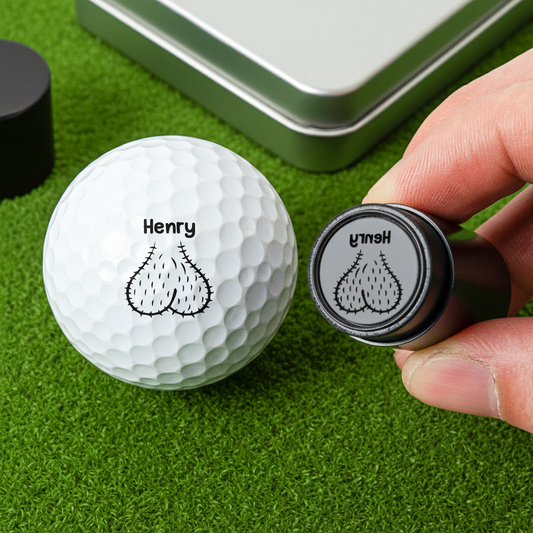 Funny Golf Gifts For Men, Guy Gift, Funny Gift For Man - Personalized Golf Ball Stamp