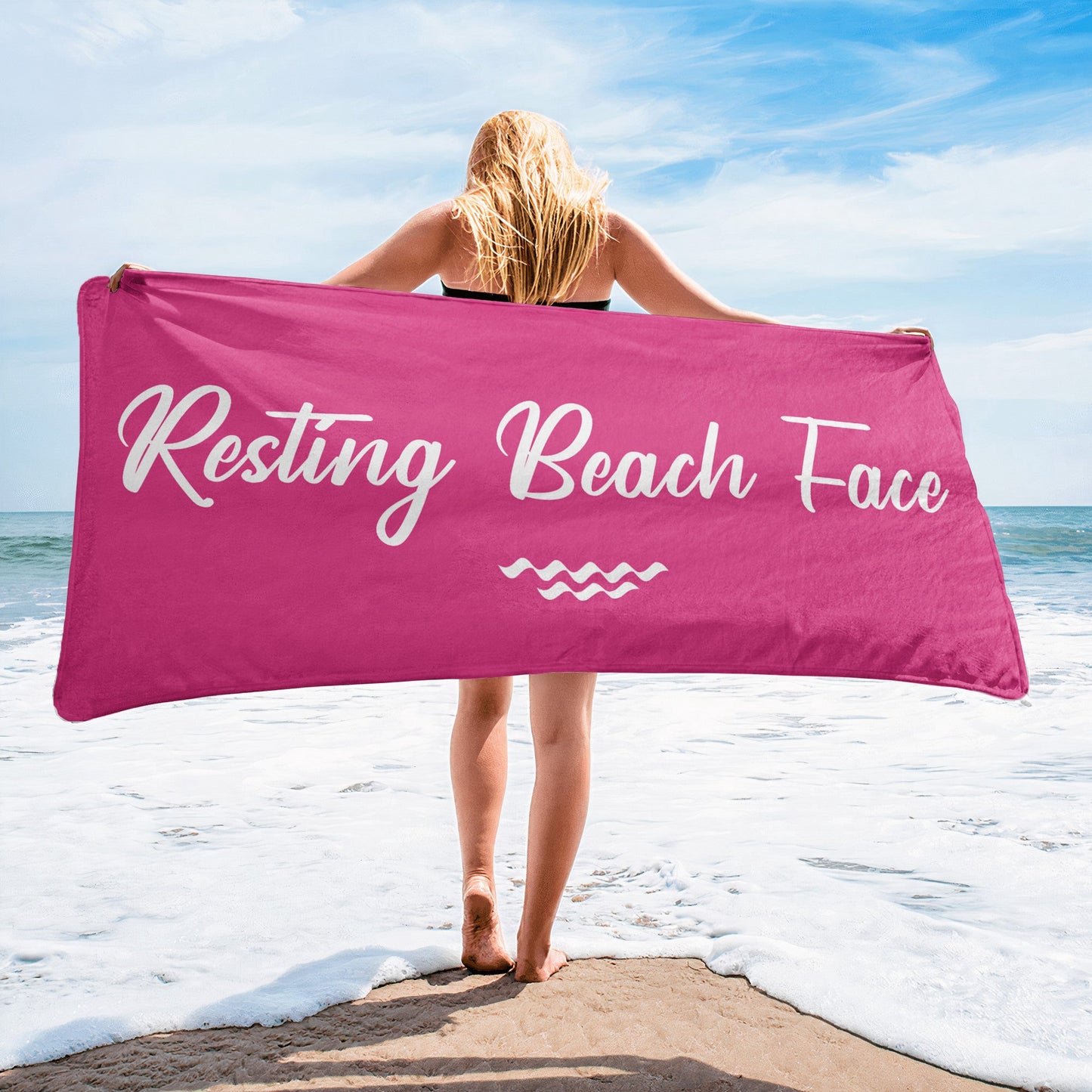 Funny & Naughty For Friends, Family For Vacation - Personalized Beach Towel