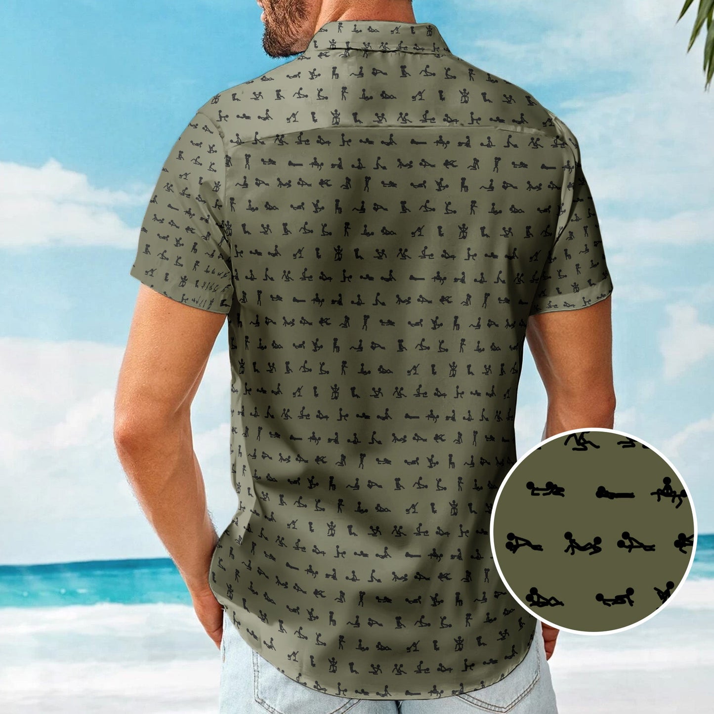 Funny Naughty Hidden Pattern For Him, Husband, Friends, Buddy - Personalized Hawaiian Shirt