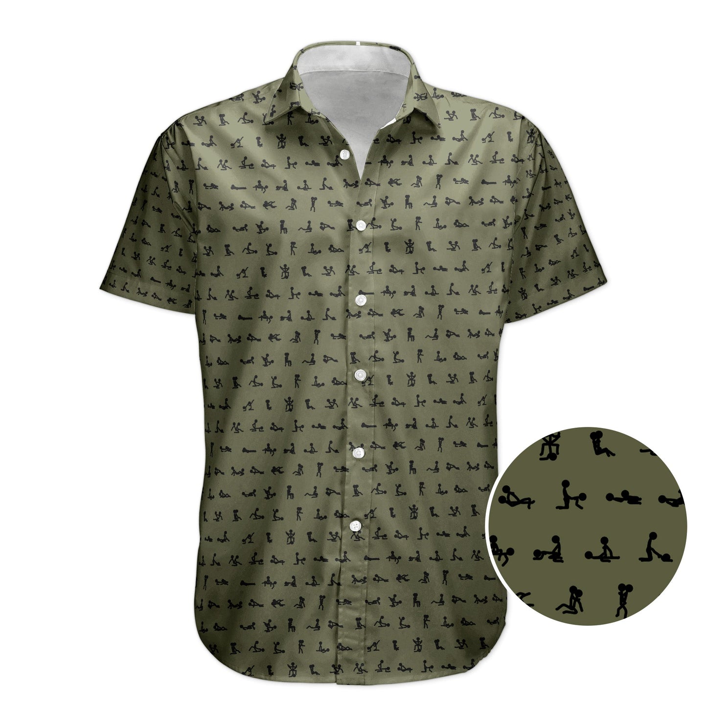 Funny Naughty Hidden Pattern For Him, Husband, Friends, Buddy - Personalized Hawaiian Shirt
