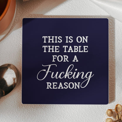 Funny Slate Drink Coasters, Snarky Gift, Exchange Gifts, Gag Gifts, Humour Gifts - Personalized Ceramic Coaster