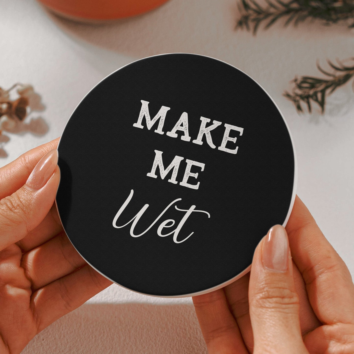 Funny Slate Drink Coasters, Snarky Gift, Exchange Gifts, Gag Gifts, Humour Gifts - Personalized Ceramic Coaster