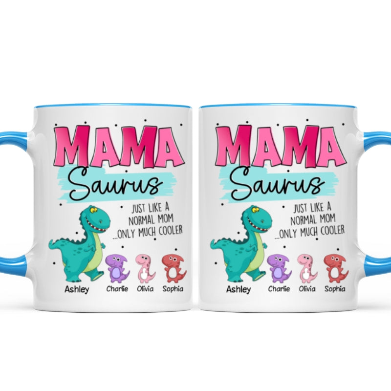 Grandmasaurus Mamasaurus Cute Dinosaurs Mother‘s Day Gift For Mom Grandma Personalized Mug