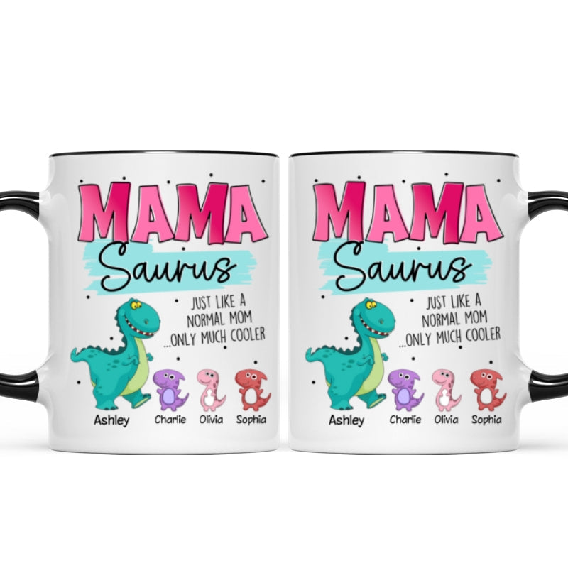 Grandmasaurus Mamasaurus Cute Dinosaurs Mother‘s Day Gift For Mom Grandma Personalized Mug
