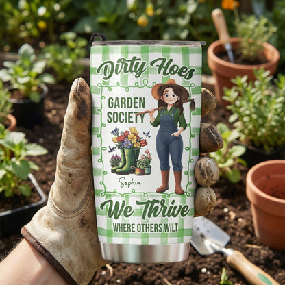 Garden Hoes Social Club Hydrated & Hella Inappropriate - Personalized Tumbler Cup
