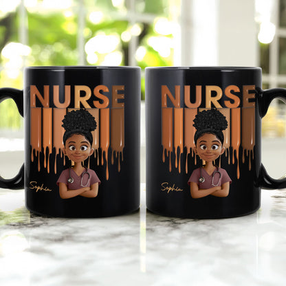 Gift For Nurse - Proud Nurse Life Healthcare Worker Custom Title - Personalized Mug