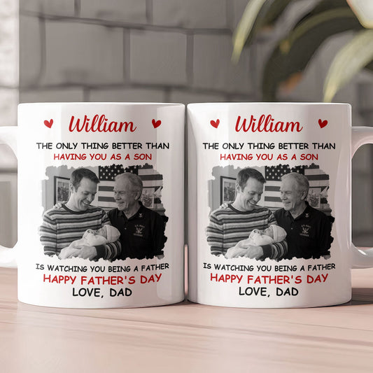 Father's Day Gifts, Gift For Son, Daughter, Gift For New Dad, New Mom - Personalized Mug