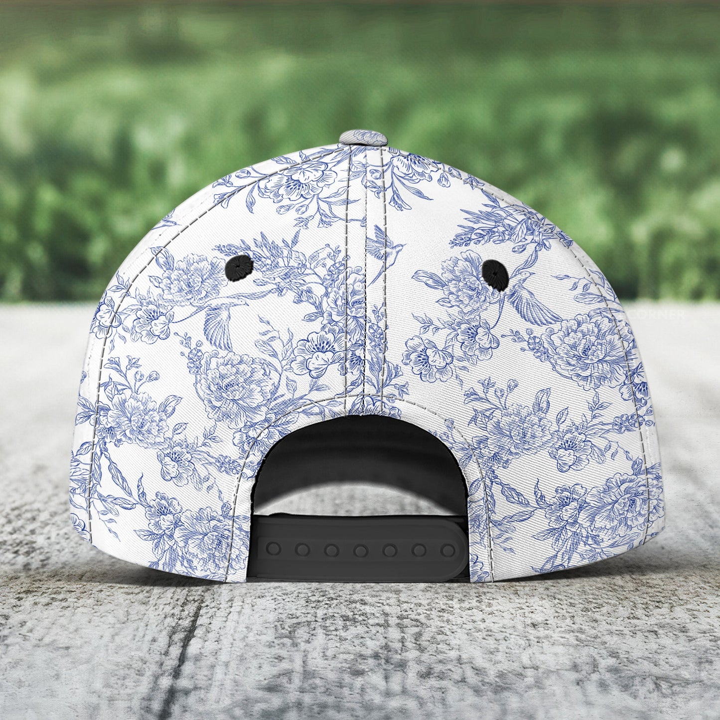 God Says I Am Name In Bible Verse Toile De Jouy Style - Personalized Classic Cap