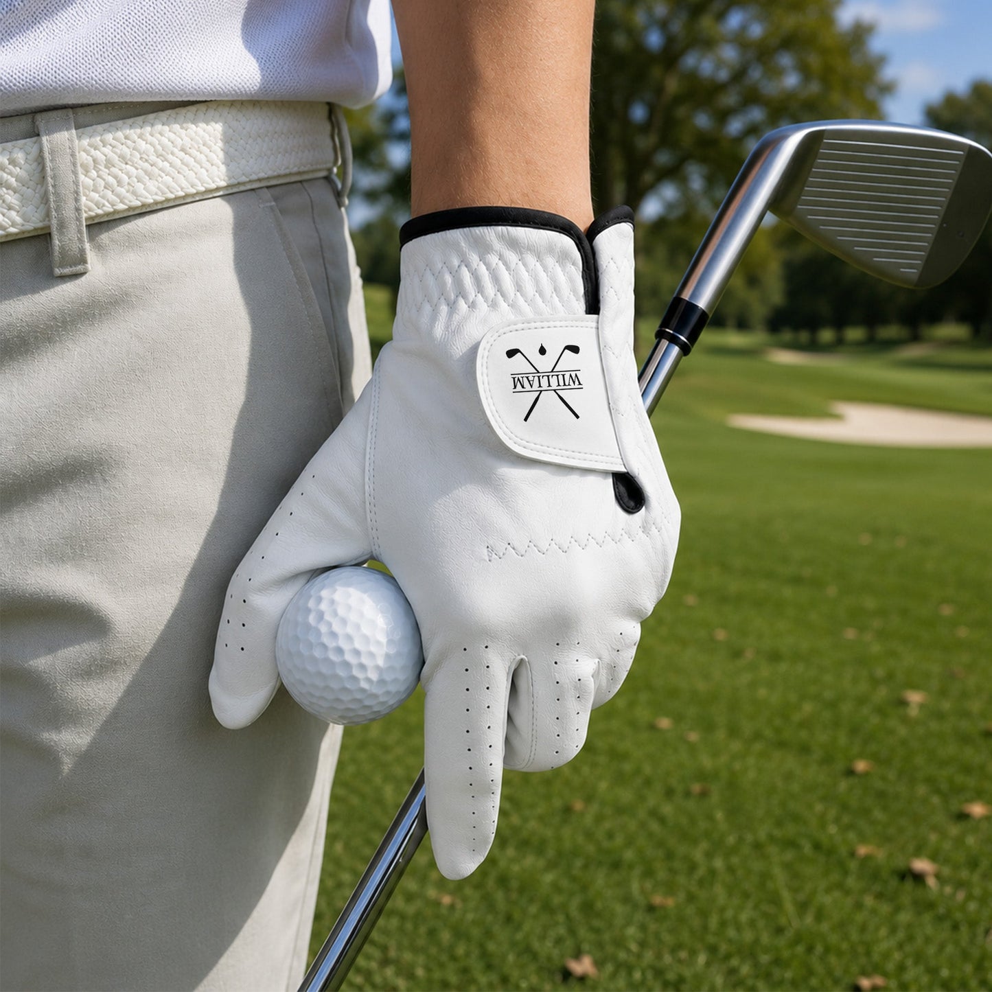 Golf Monogram, Custom Name Gift For Golf Players, Golf Lovers - Personalized Golf Glove