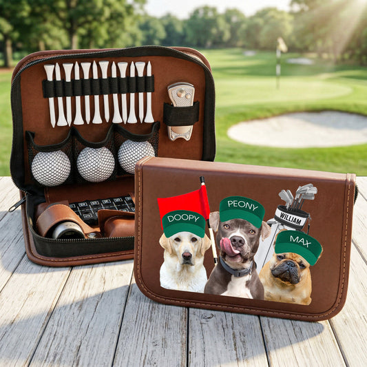 Father's Day Gifts, Golf & Dog Lovers - Favorite Caddy Dog Dad Gifts - Personalized Golf Bag