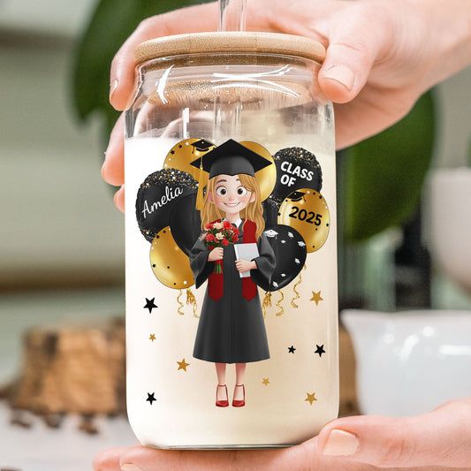 Graduation The Tassel Was Worth The Hassle - Personalized Clear Glass Cup