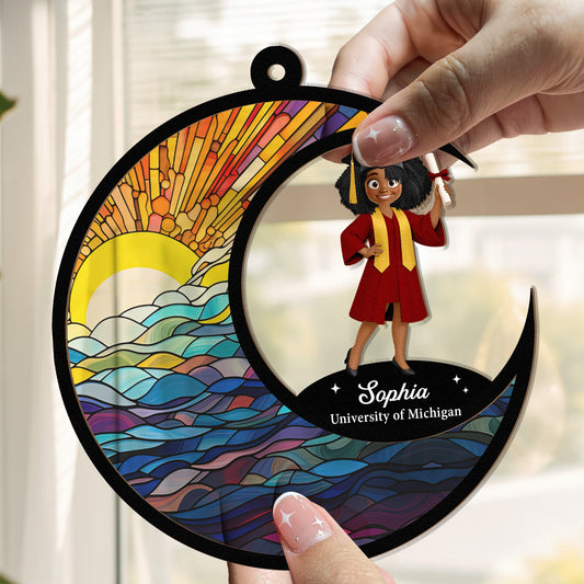 Graduation Friend Daughter Gift - Personalized Window Hanging Suncatcher