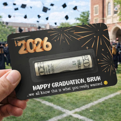 Graduation Funny Cash Gift - Personalized Money Holder
