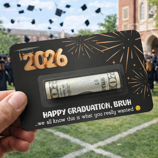 Graduation Funny Cash Gift - Personalized Money Holder