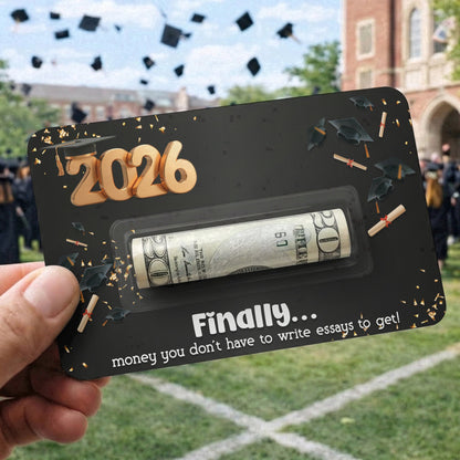 Graduation Funny Cash Gift - Personalized Money Holder