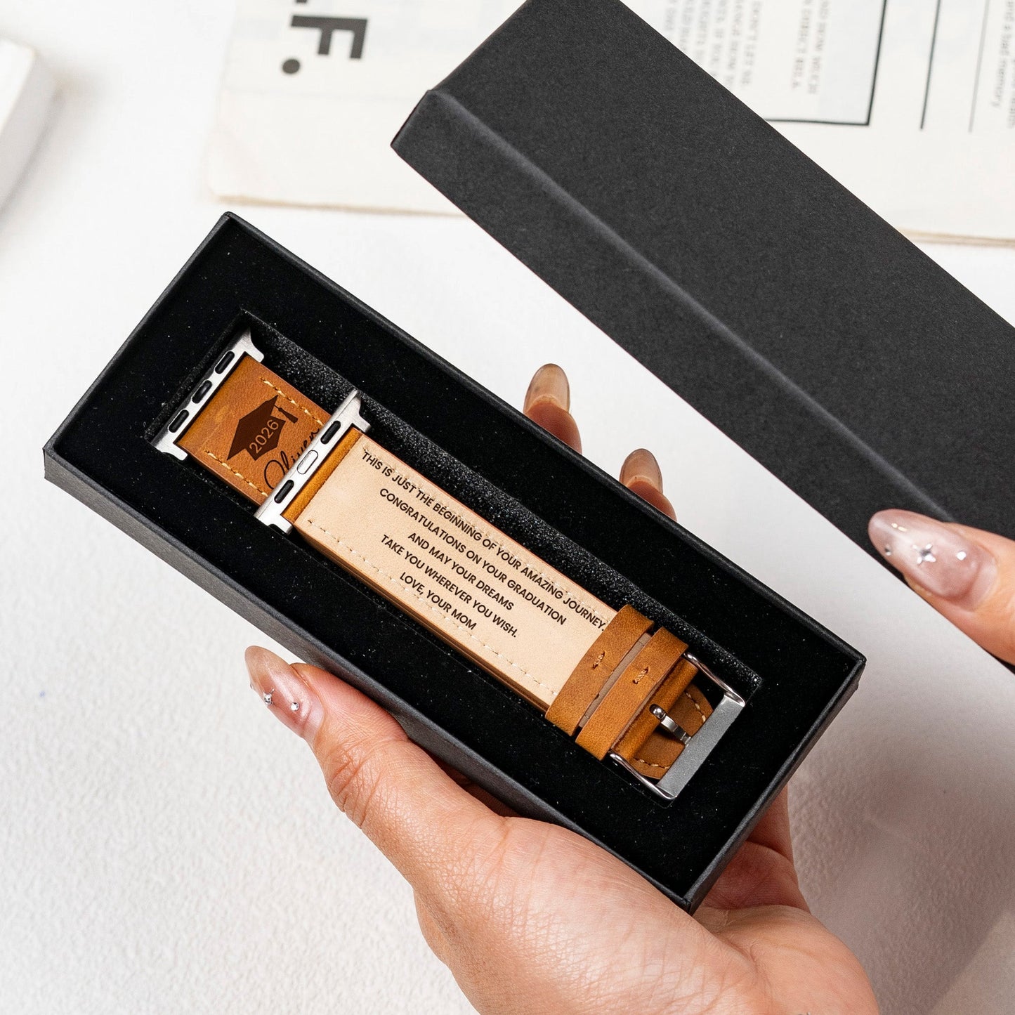 Graduation Gifts Hidden Message For Graduated Son, Daughter - Personalized Watch Band