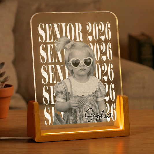 Graduation Senior Vintage Photo - Personalized Night Light