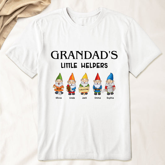Father's Day Gifts, Grandad's Little Helpers - Personalized Shirt