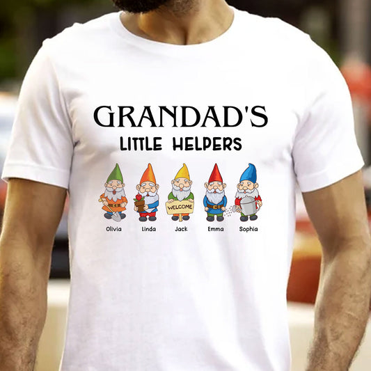 Father's Day Gifts, Grandad's Little Helpers - Personalized Shirt