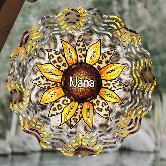 Grandma Sunflower - Personalized Wind Spinner