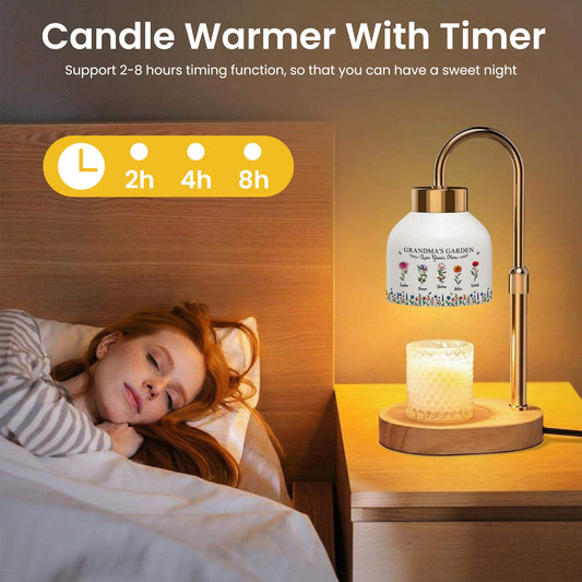 Grandma's Garden Love Grows Here - Personalized Candle Warmer