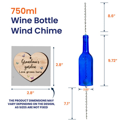 Grandma's Garden Love Grows Here - Personalized Wind Chime