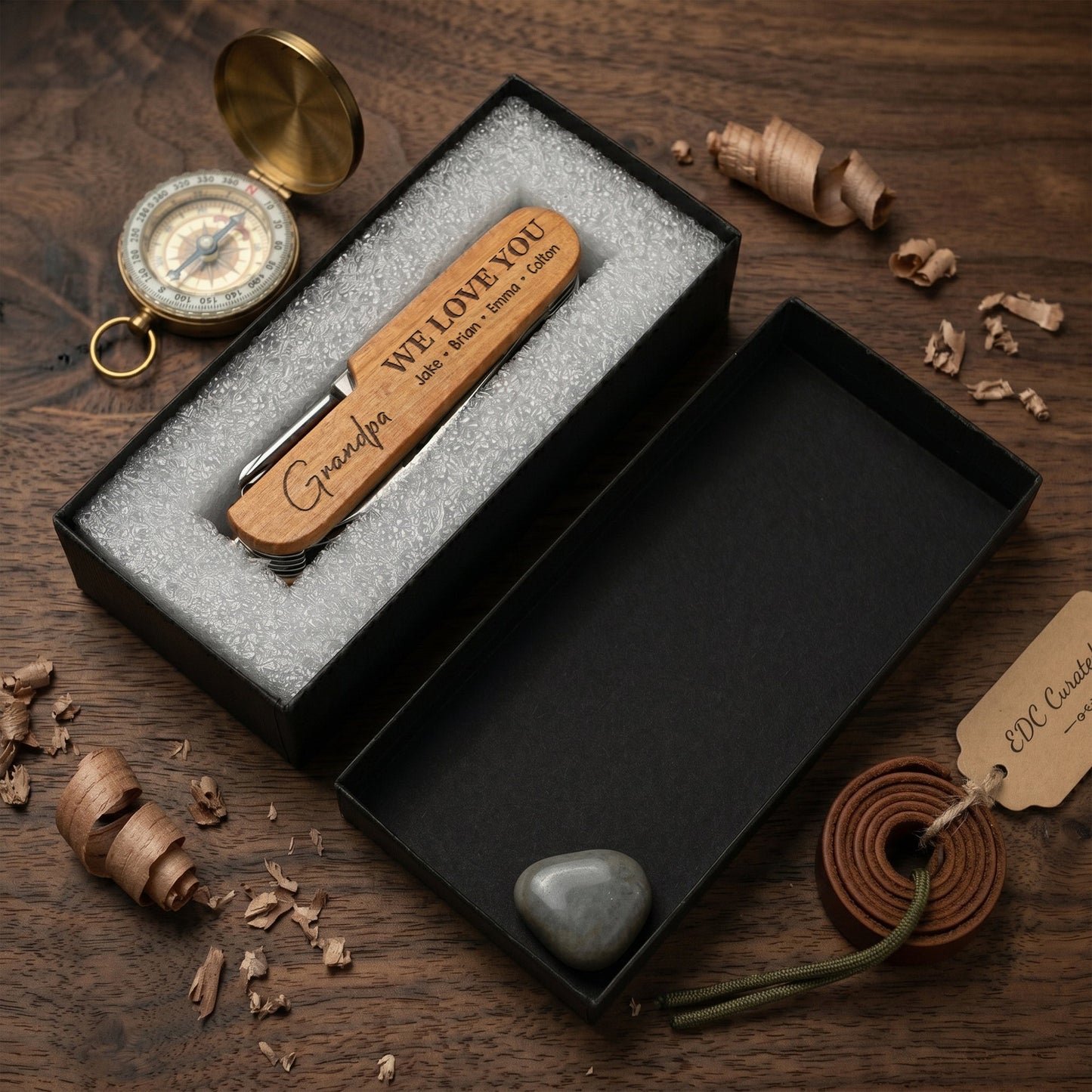 Father's Day Gifts, Grandpa We Love You - Personalized Multi Tool Knife