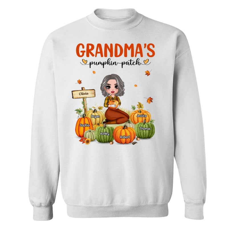 Grandma‘s Pumpkin Patch Doll Woman Personalized Shirt