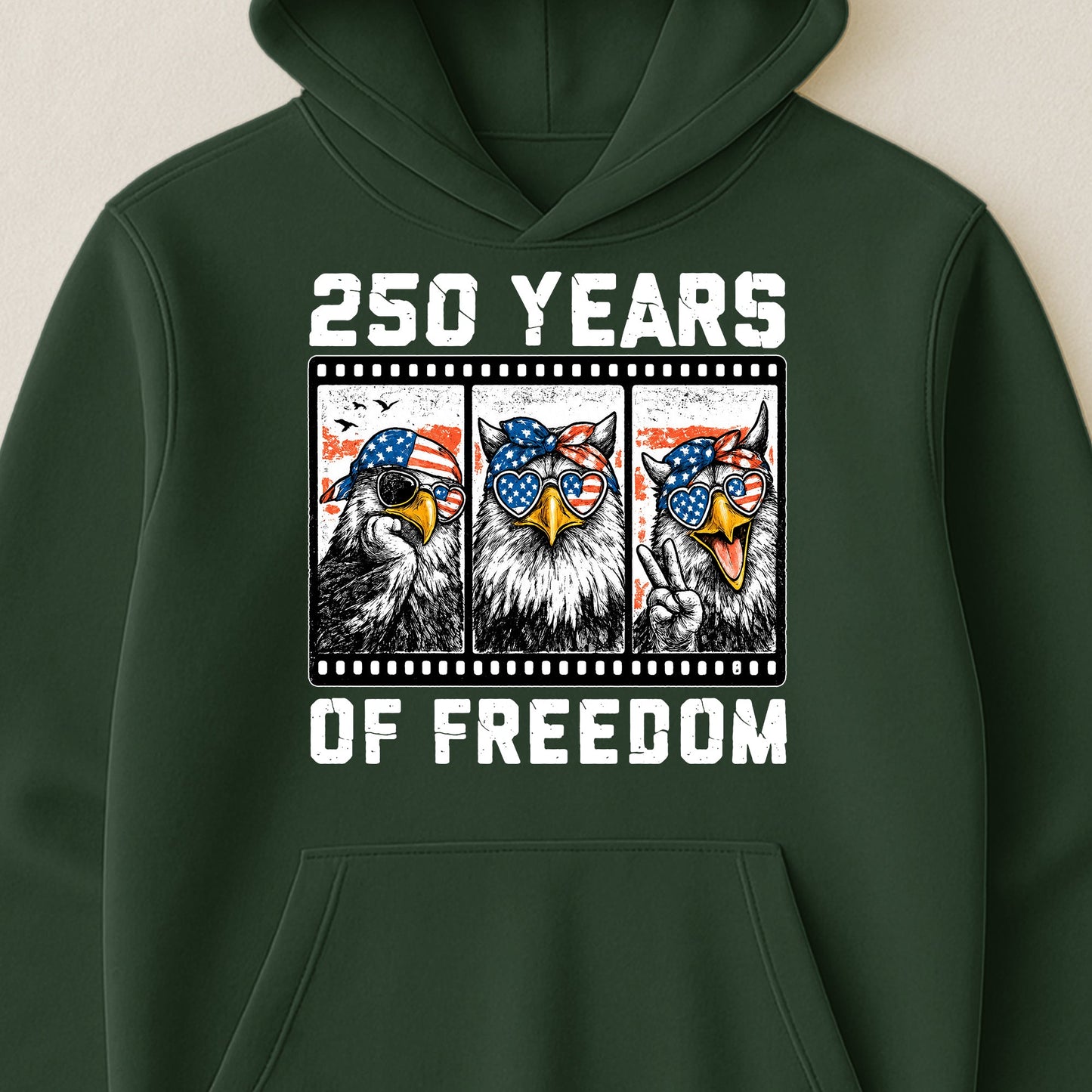 Funny Eagel 250 Years Happy -  Shirt
