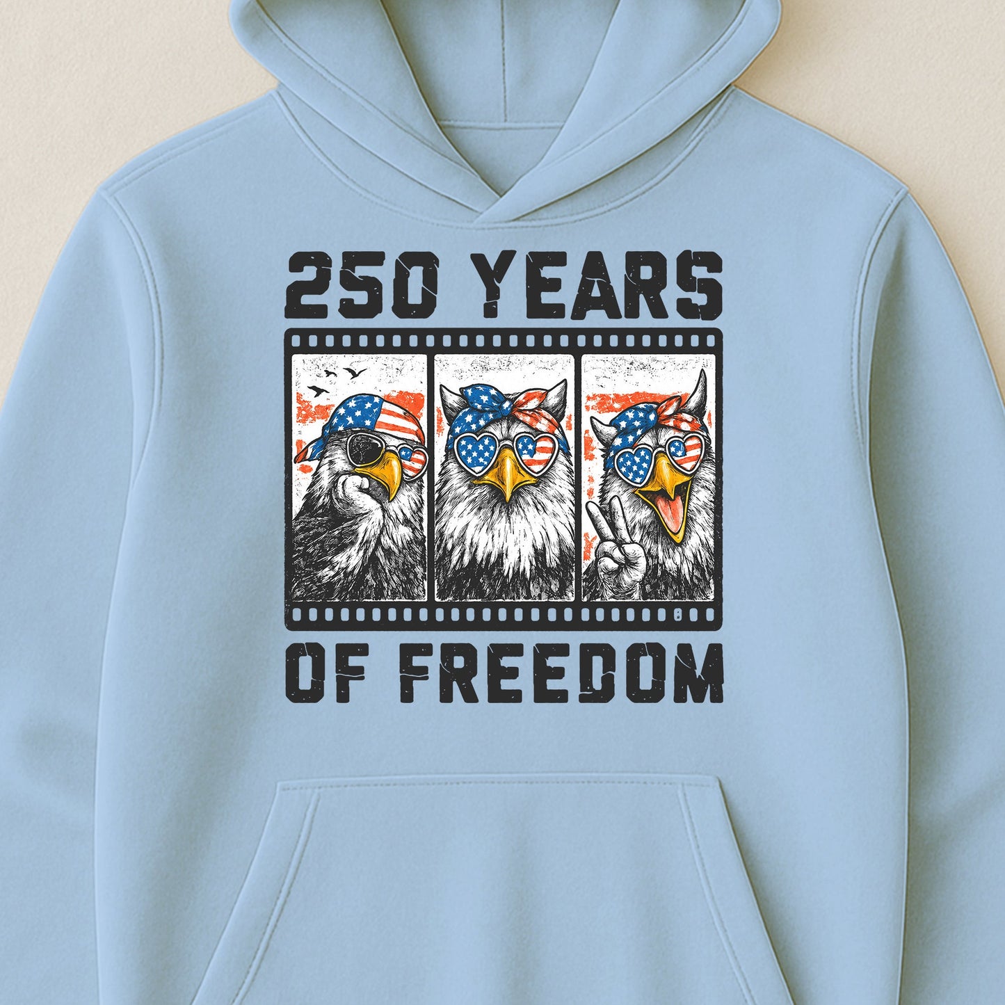 Funny Eagel 250 Years Happy -  Shirt