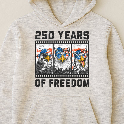 Funny Eagel 250 Years Happy -  Shirt