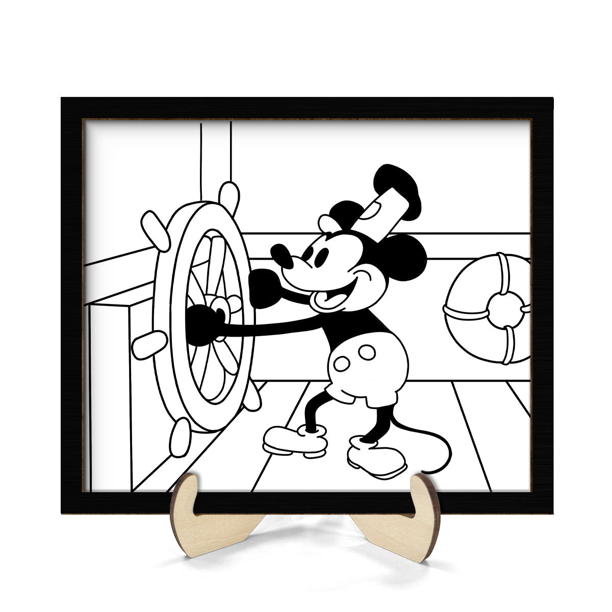 Famous Cartoon Character Personalized 2-Layer Wooden Plaque