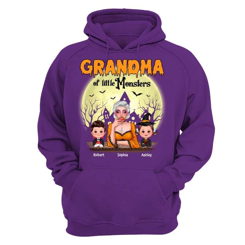 Grandma Mom Of Monsters Halloween Woman And Kids Personalized Shirt