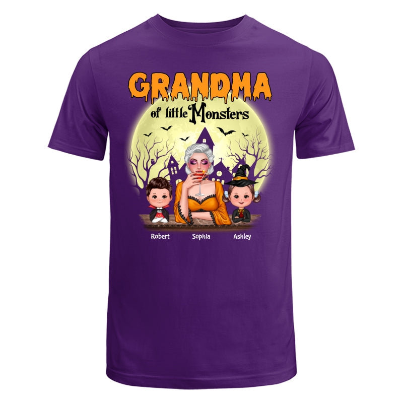 Grandma Mom Of Monsters Halloween Woman And Kids Personalized Shirt