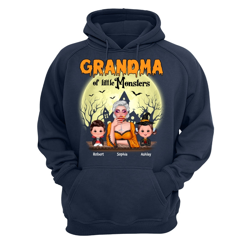 Grandma Mom Of Monsters Halloween Woman And Kids Personalized Shirt