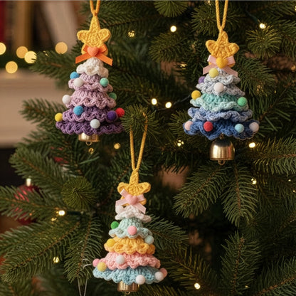 Handmade Colorful Christmas Tree - Personalized Crochet Ornament