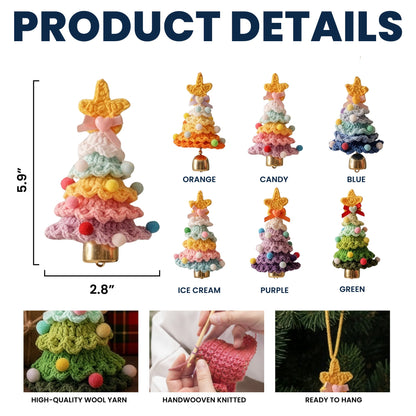 Handmade Colorful Christmas Tree - Crochet Ornament