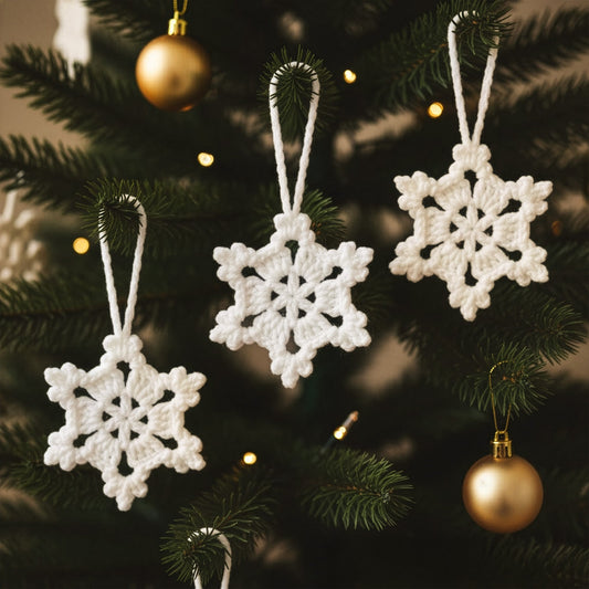 Handmade Snowflake - Personalized Crochet Ornament