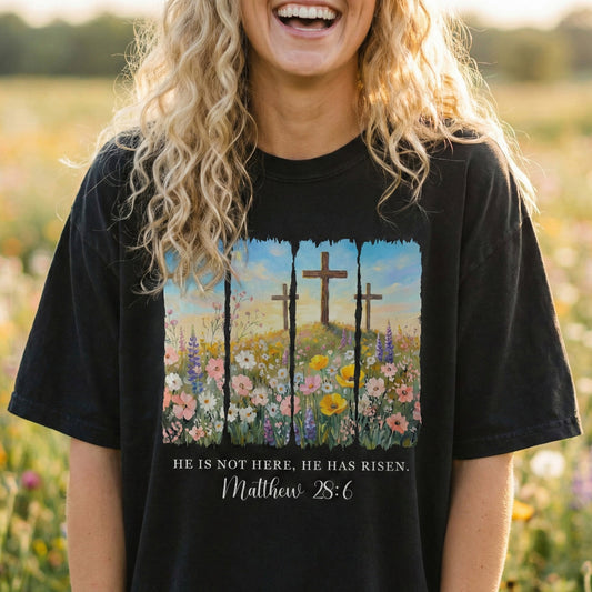 He Is Not Here, He Has Risen - Matthew 28:6 Easter Season - Personalized Shirt