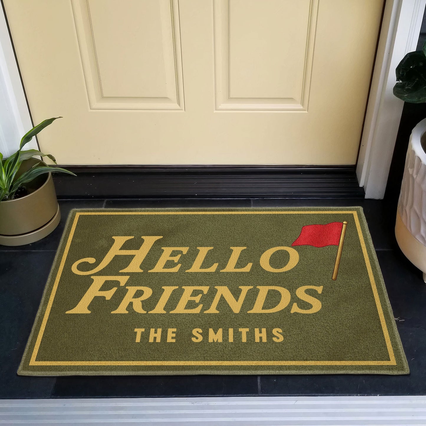 Hello Friends - Personalized Doormat
