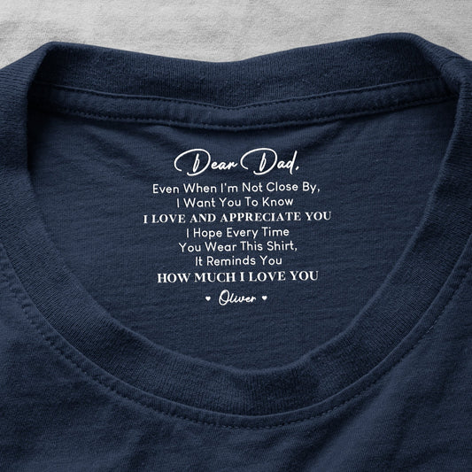 Father's Day Gifts, Hidden Message For Dad, Father's Day Gifts With Kids' Names - Personalized Shirt
