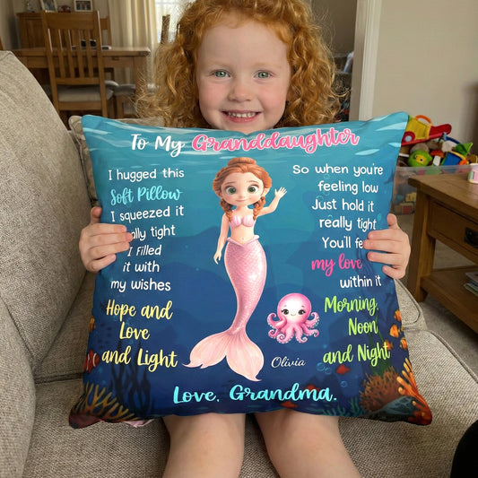 Hug This Pillow Mermaid - Personalized Pillow (Insert Included)