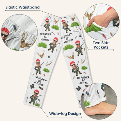 Hunting Funny Gift For Men - Personalized Photo Sweatpants, Lounge Pants With Pockets