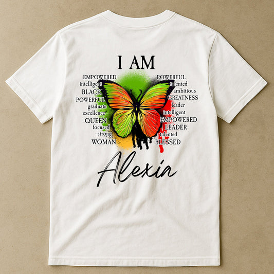 I Am A Black Queen History Juneteenth - Personalized Back Printed Shirt