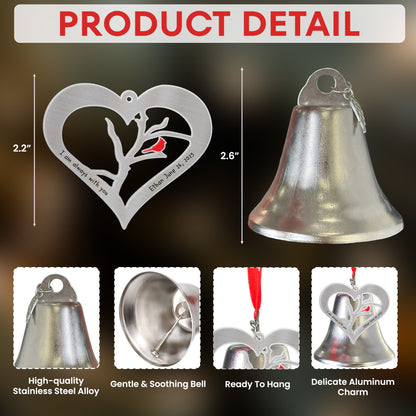 I Am Always With You - Personalized Bell Ornament With Charms