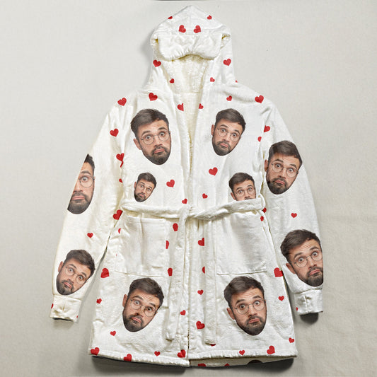 I Am Not Spoiled, My Husband Just Loves Me Fun Gifts For Wife - Personalized Photo Hooded Robe