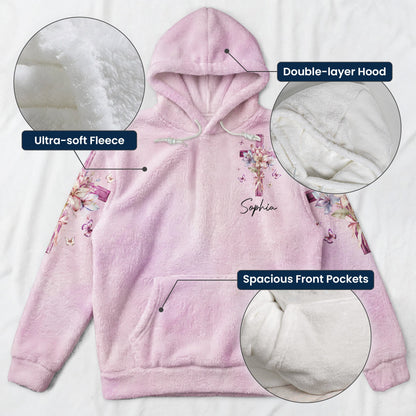 I Believe In God And The Power Of Prayer - Personalized Fleece Hoodie